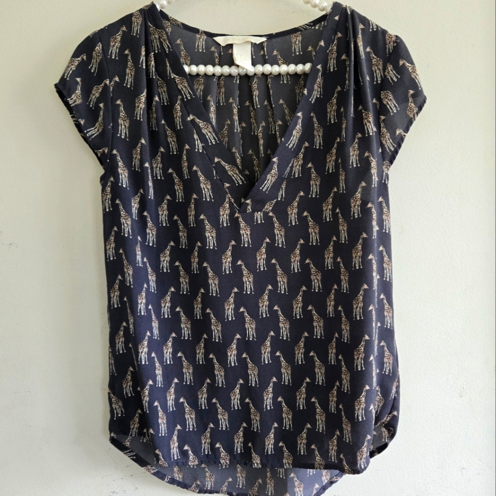 H&M Conscious Size XS Giraffe Dress So Cute!